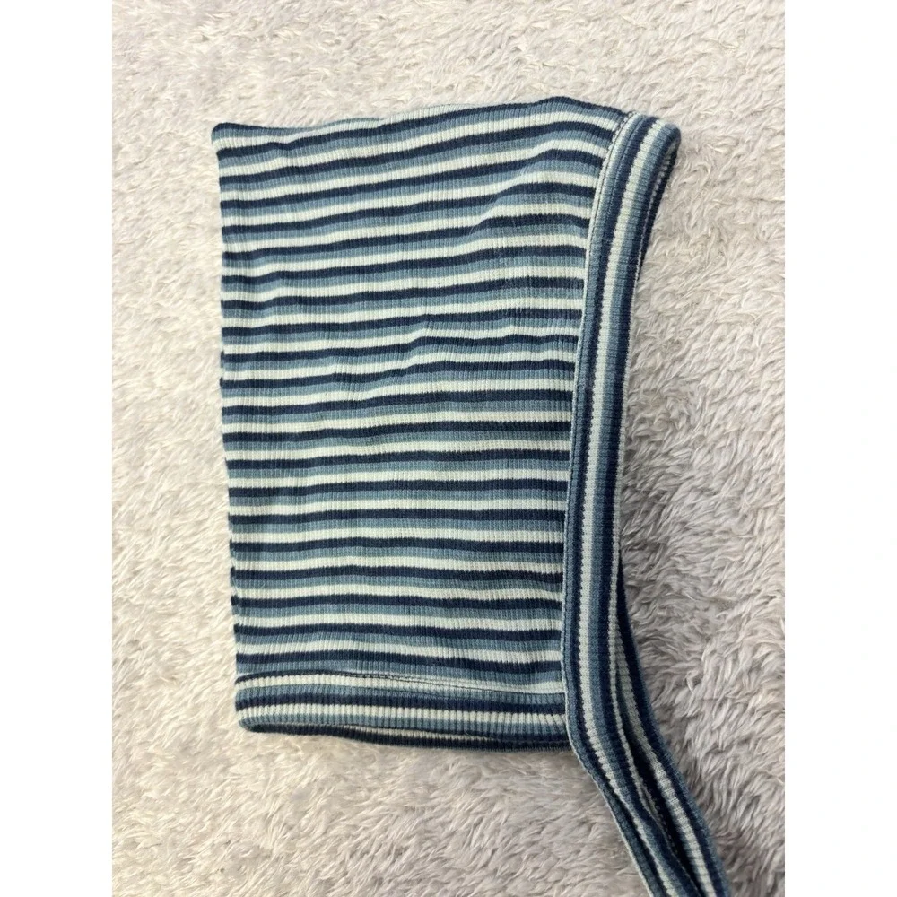 Kate Quinn Blue Striped Elf Hat/Bonnet 6-12 Months  0765